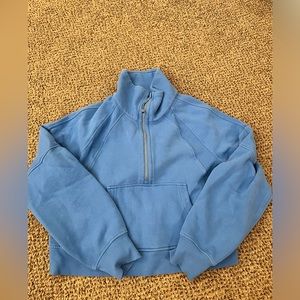 EUC lululemon Funnel neck scuba Blue Nile M\L
